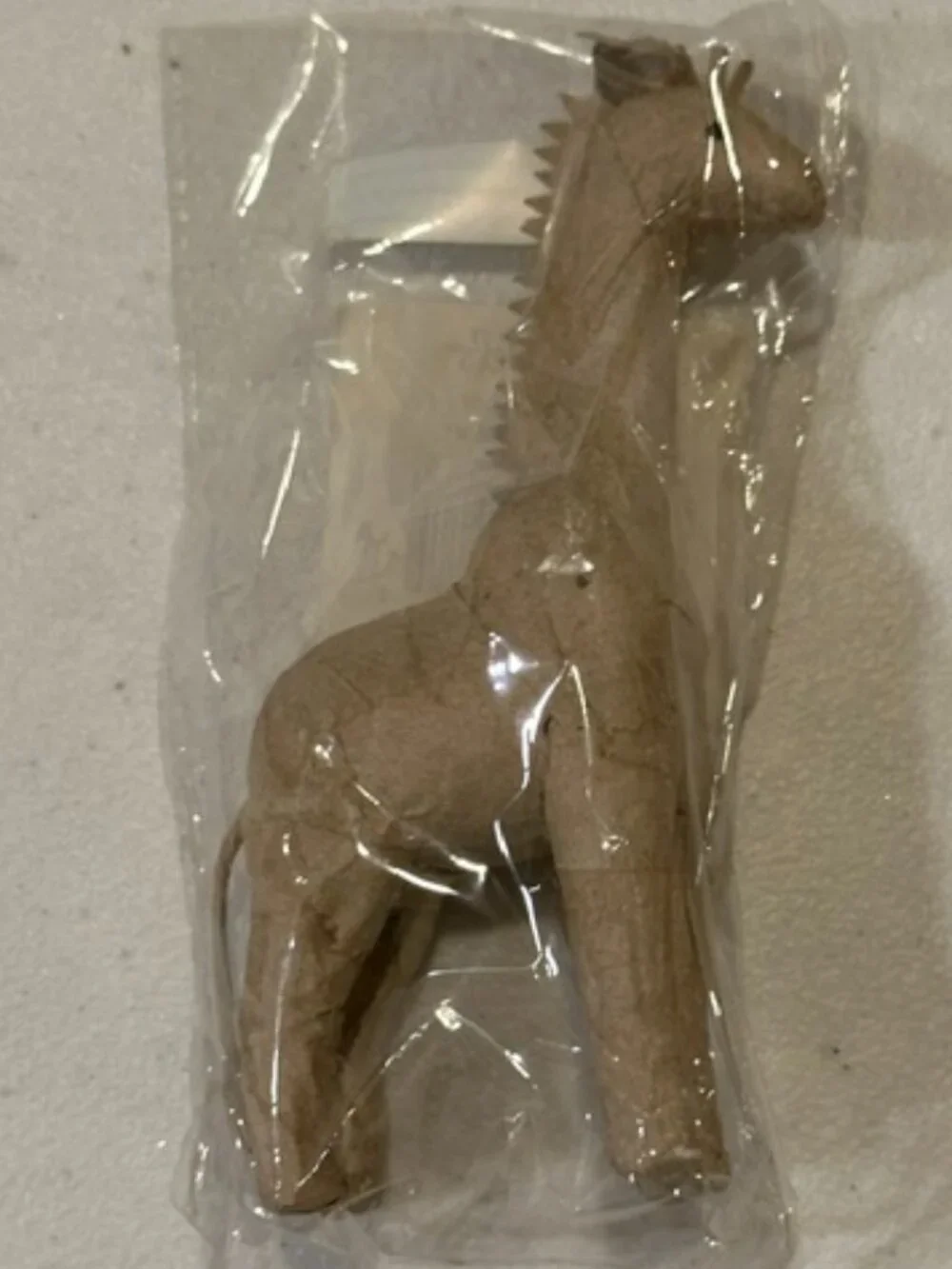 NEW Pair of TWO (2) Michaels Animal Decor Paper Mache Giraffes-5 1/2